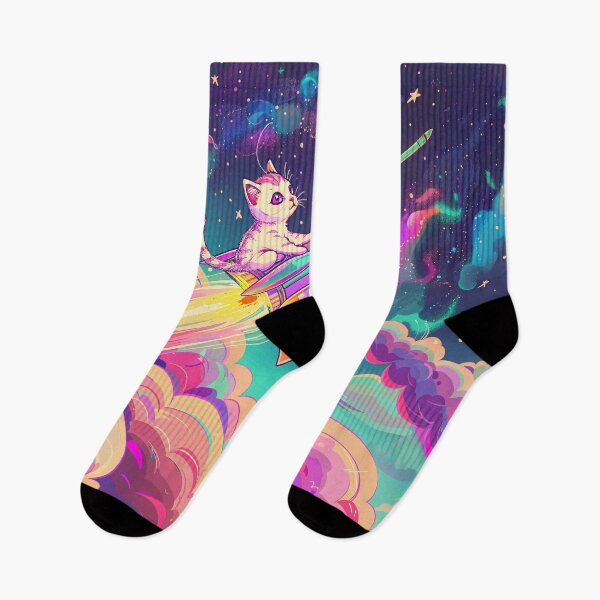 Item preview, Stellar Whiskers Rocket Ride designed and sold by ArtGentle.