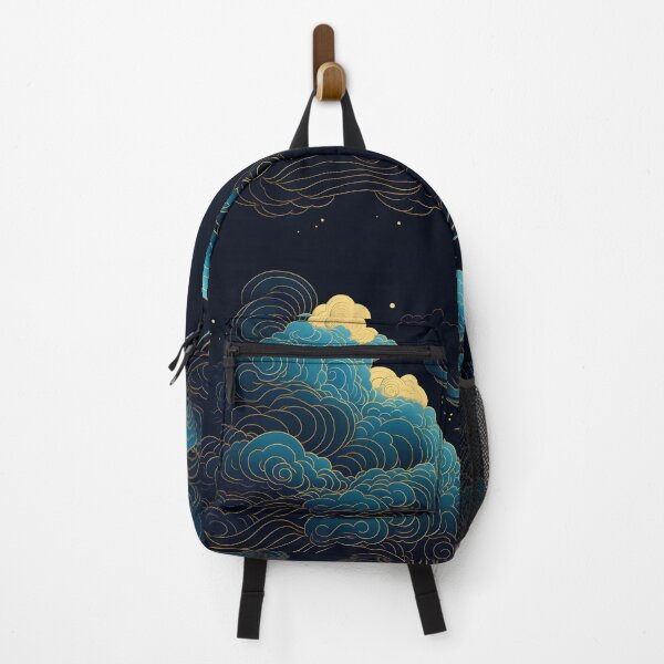 Item preview, blue and white line art cloud print designed and sold by dcrc.
