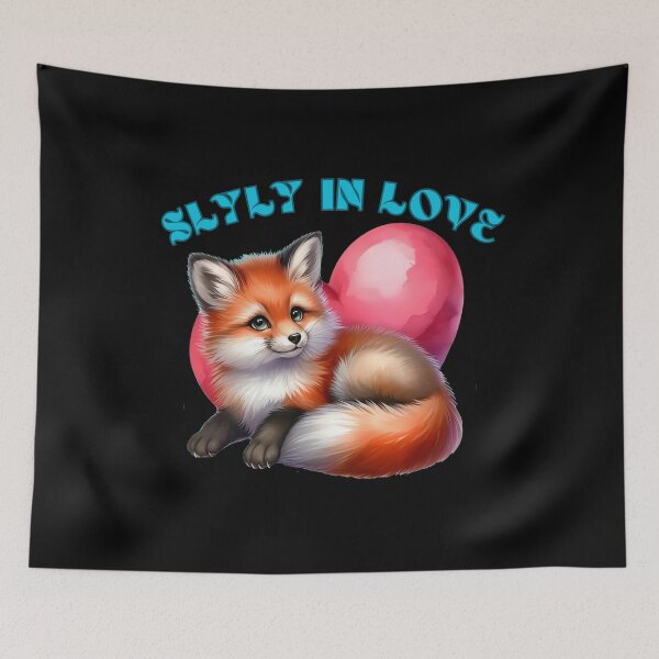 Item preview, Slyly in Love. fox face designed and sold by FoxVibes.