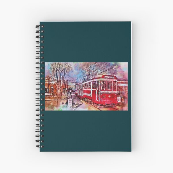 Aperçu de l'œuvre Tram n ° 25 - Aquarelle et croquis d'artistes - Bendigo, Victoria créée et vendue par ivywestmm.