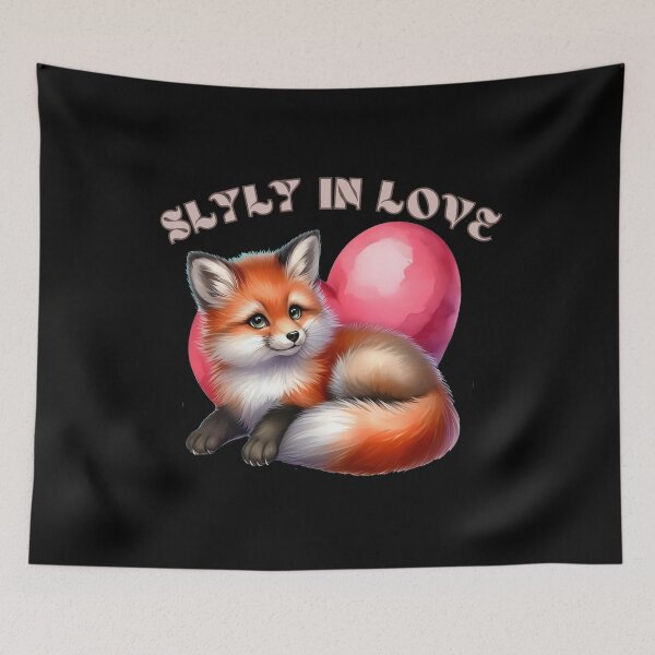 Item preview, Slyly in Love. realistic fox designed and sold by FoxVibes.