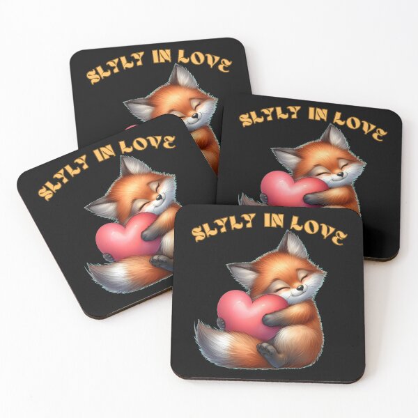 Item preview, Slyly in Love. fox saying designed and sold by FoxVibes.