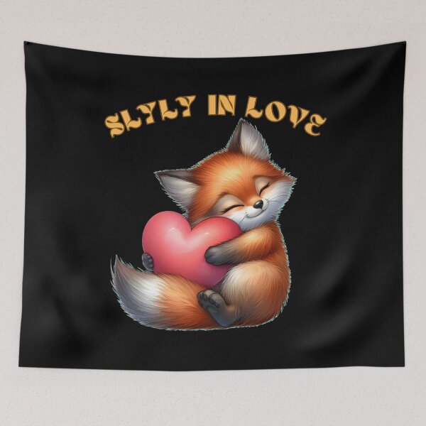 Item preview, Slyly in Love. fox saying designed and sold by FoxVibes.