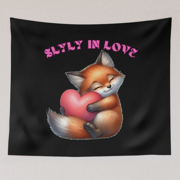Item preview, Slyly in Love. fox foxes designed and sold by FoxVibes.