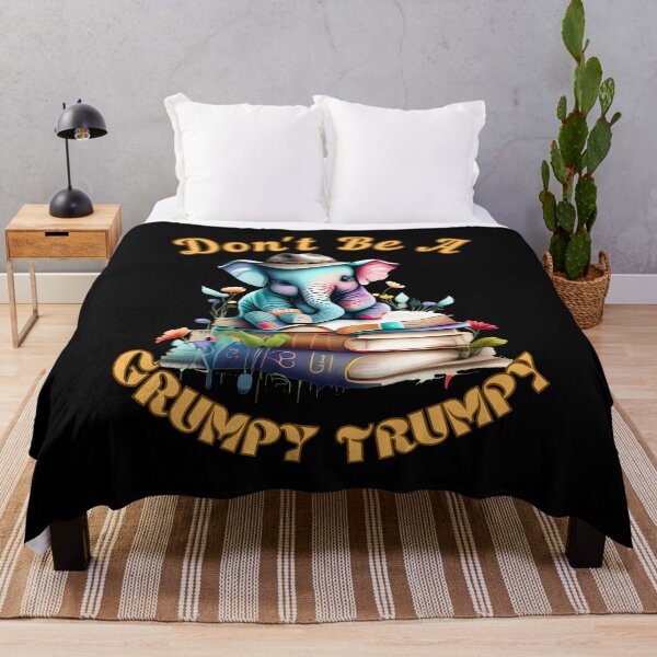Item preview, Don't Be A Grumpy Trumpy. funny elephant designed and sold by ElephantVibes.