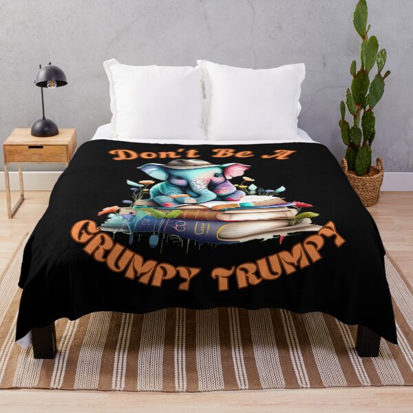Item preview, Don't Be A Grumpy Trumpy. surreal elephant designed and sold by ElephantVibes.