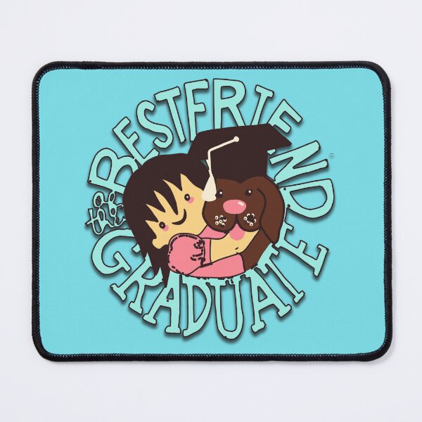 Item preview, Best friend of the Graduate Cute Girl and a Dog Wearing Graduation Cap designed and sold by jteart.