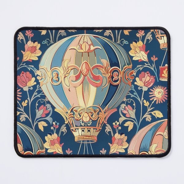 Item preview, Hot Air Balloons - Ornate Vintage Art Nouveau designed and sold by HausKatz.