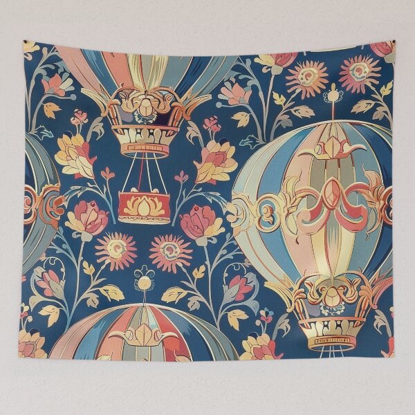 Item preview, Hot Air Balloons - Ornate Vintage Art Nouveau designed and sold by HausKatz.