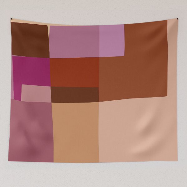 Item preview, Mosaic | Color Blocking | Burgundy, Mauve, Tan designed and sold by Menega  Sabidussi.
