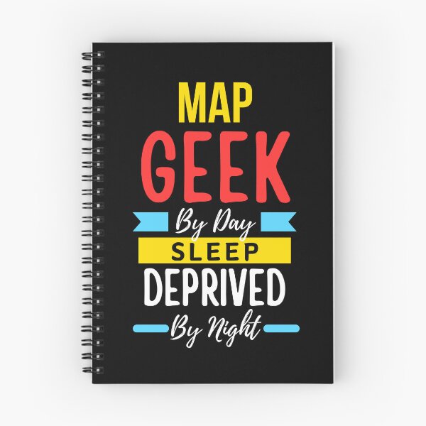 Item preview, Map geek by day sleep deprived by night designed and sold by annoying-shirts.