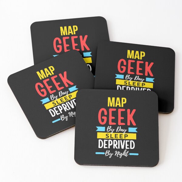 Item preview, Map geek by day sleep deprived by night designed and sold by annoying-shirts.