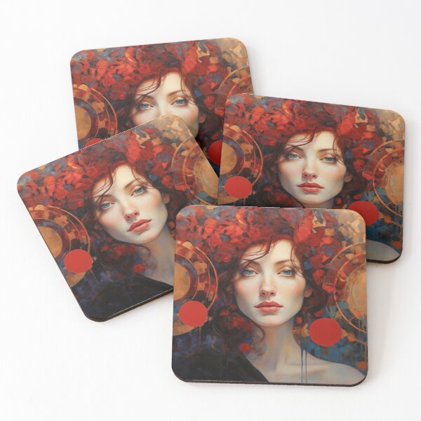 Item preview, Modern Art Noveau Inspired Beauty designed and sold by AM-Fine-Designs.