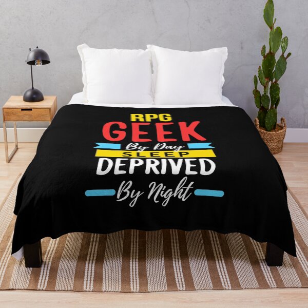 Item preview, RPG geek by day sleep deprived by night designed and sold by annoying-shirts.