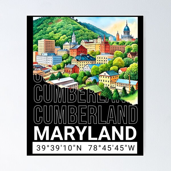 Item preview, Cumberland Maryland MD Gift designed and sold by HosvPrint .s.