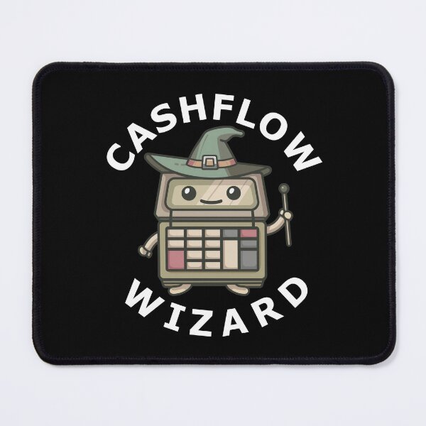 Item preview, Wizard finance calculator accountant holding a graphing wand designed and sold by FWLKIT.