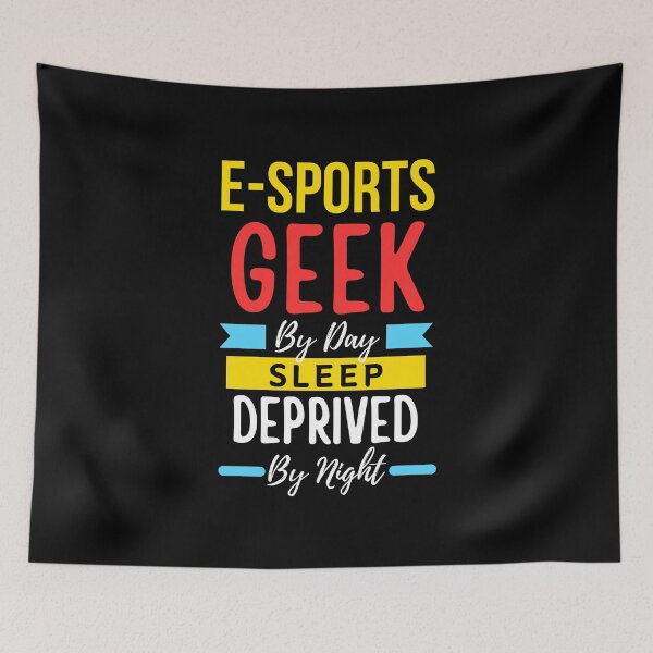 Item preview, E Sports geek durante el día, privado de sueño durante la noche designed and sold by annoying-shirts.