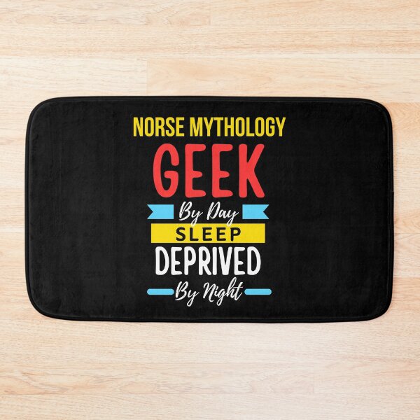 Item preview, Norse Mythology geek by day sleep deprived by night designed and sold by annoying-shirts.