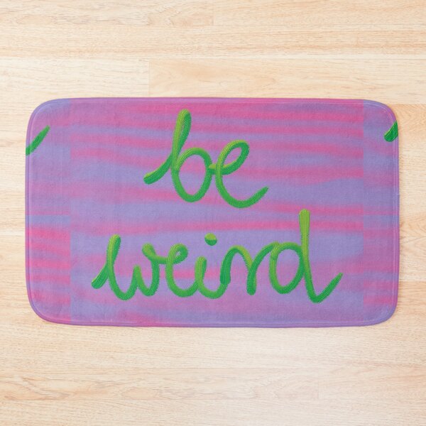 Item preview, BE WEIRD word art print designed and sold by nataliavandalia.