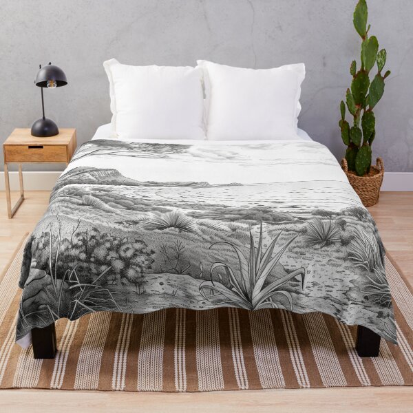 Item preview, Landscape Pencil Drawing Australiana designed and sold by SOCaptivating.