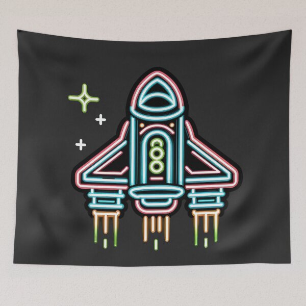 Item preview, Neon Spacecraft Adventure: The Future designed and sold by T-NeonSt.