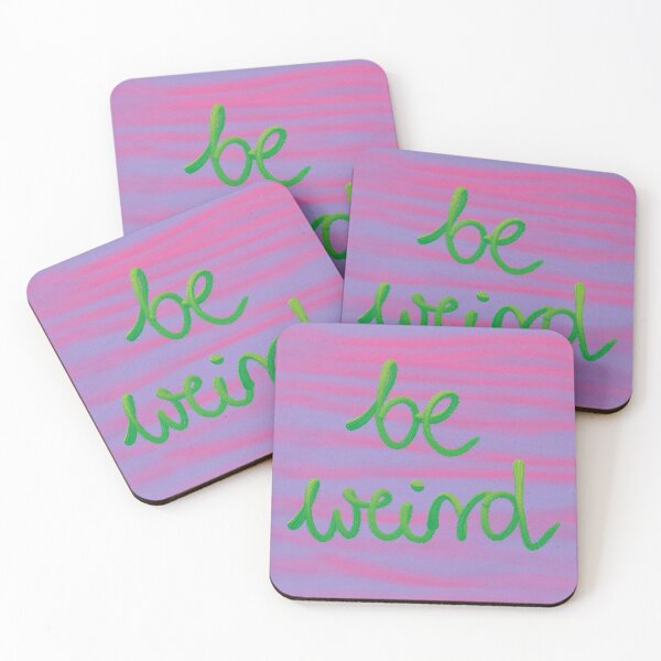 Item preview, BE WEIRD word art print designed and sold by nataliavandalia.