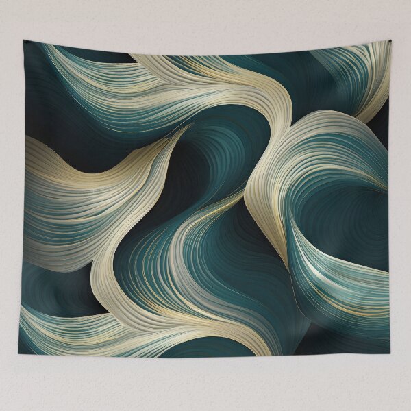 Item preview, Interwoven elegant line design print designed and sold by dcrc.