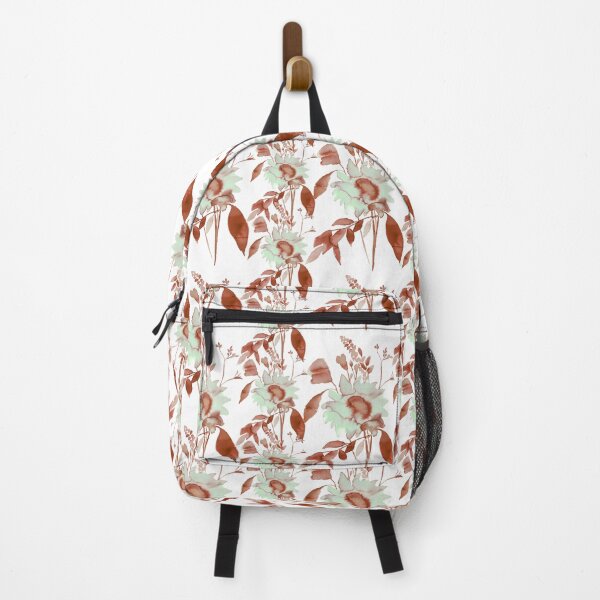 Item preview, Vivien – Mint & Rust on White designed and sold by Elizabeth Becker.