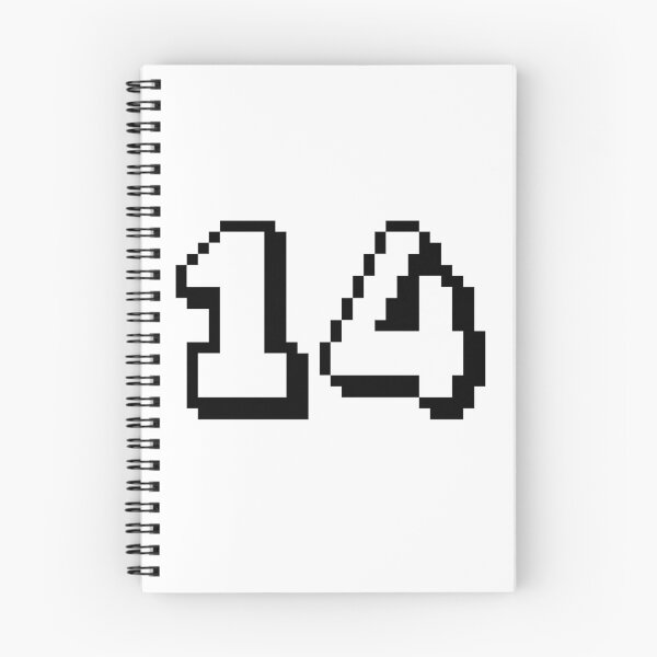 Item preview, 14, fourteen, white, retro video game, 1 up! designed and sold by Numbers-Art.
