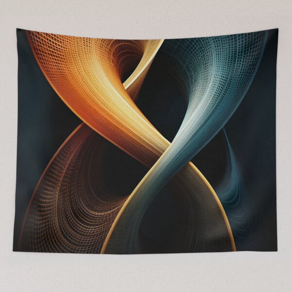 Item preview, interwoven elegant line design print designed and sold by dcrc.