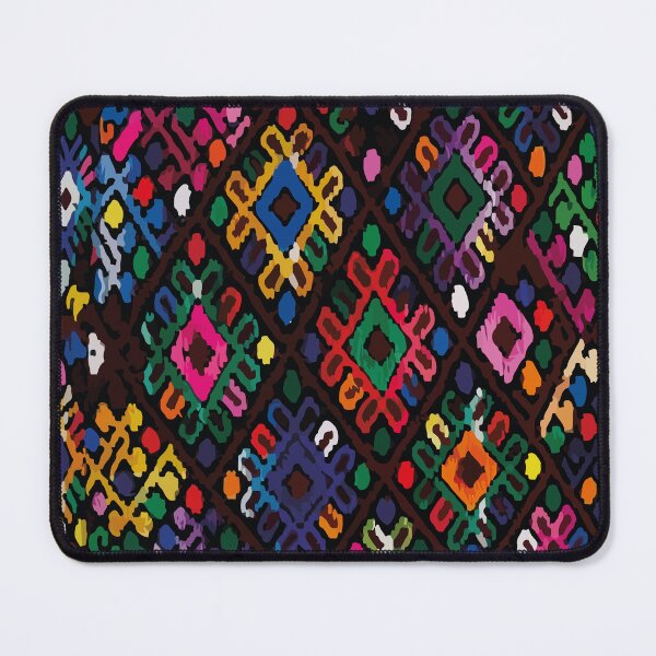 Item preview, Colorful maya textile multicolor maximalist decor geometric print designed and sold by T-Mex.
