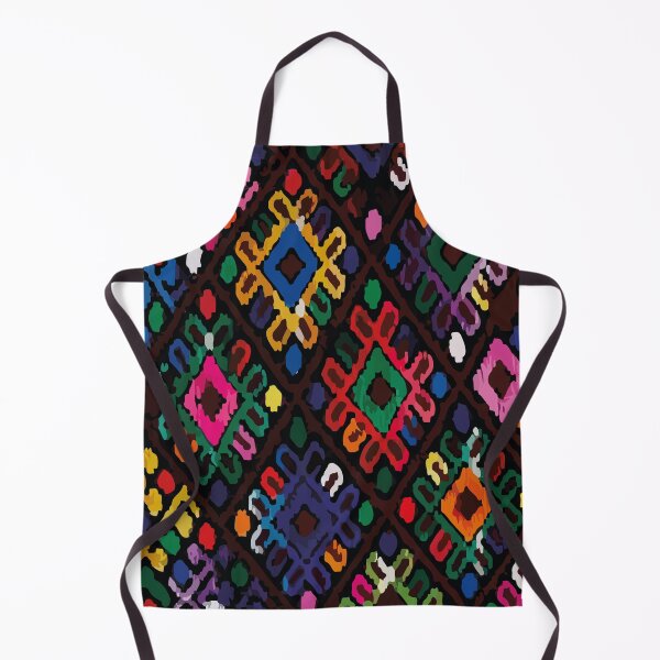 Item preview, Colorful maya textile multicolor maximalist decor geometric print designed and sold by T-Mex.