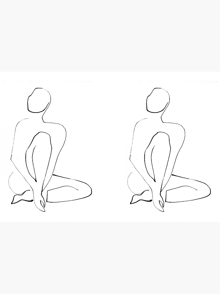 Nude Model Pose Drawing by CatarinaGarcia