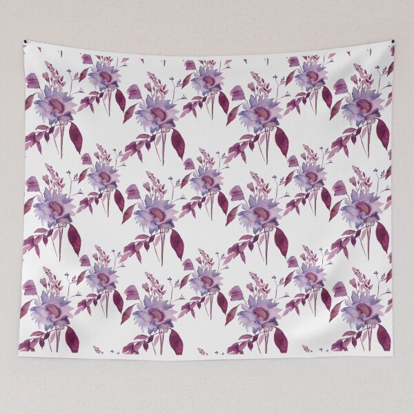 Item preview, Viv – Fuchsia on White designed and sold by Elizabeth Becker.