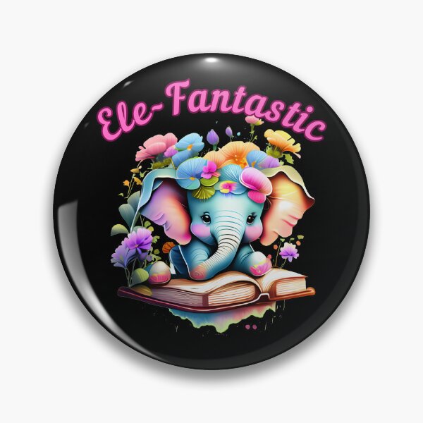 Item preview, Ele-Fantastic. elephant face designed and sold by ElephantVibes.