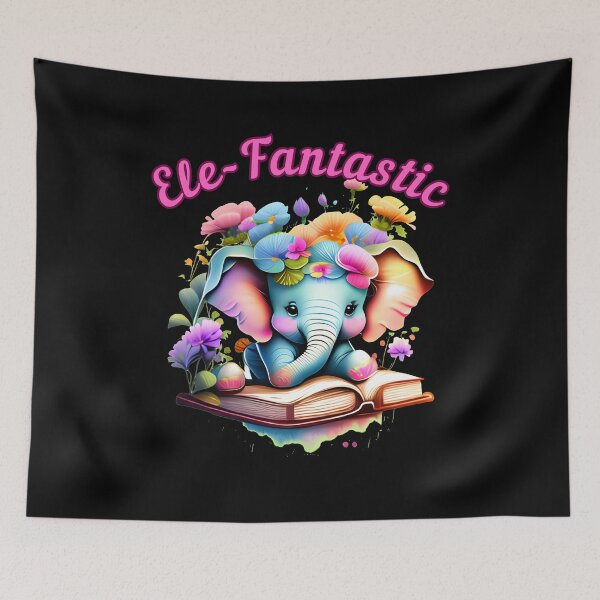 Item preview, Ele-Fantastic. elephant face designed and sold by ElephantVibes.