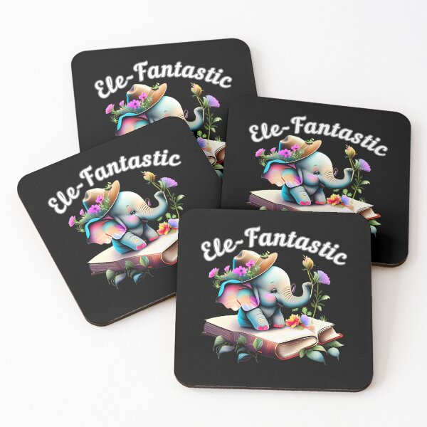 Item preview, Ele-Fantastic. watercolor elephant designed and sold by ElephantVibes.