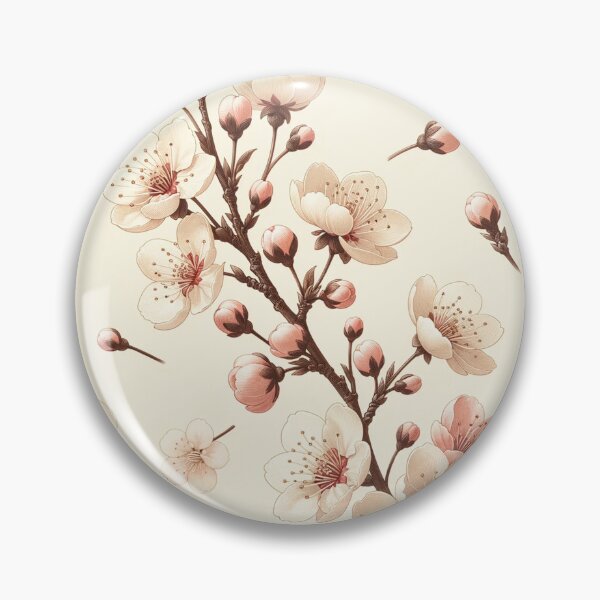 Item preview, Cherry Bloosom Pattern Print designed and sold by PinUpPizzazz.