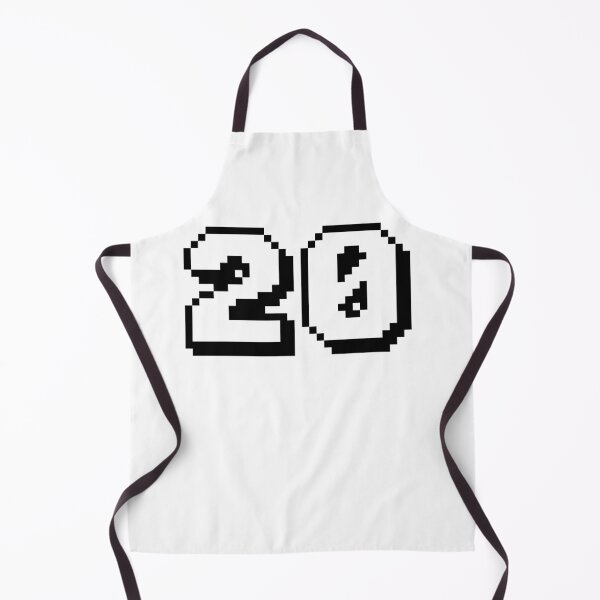 Item preview, 20, twenty, white, retro video game, 1 up! designed and sold by Numbers-Art.
