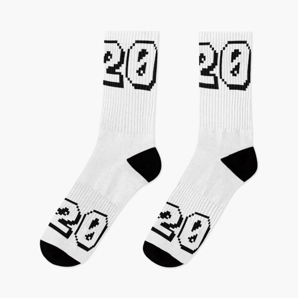 Item preview, 20, twenty, white, retro video game, 1 up! designed and sold by Numbers-Art.
