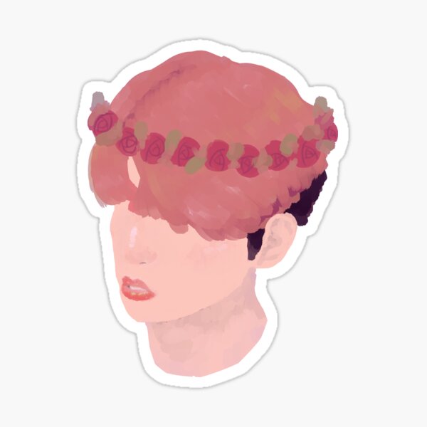 Flower crown Sticker