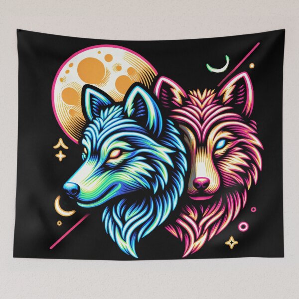 Item preview, Mystical Neon Wolf designed and sold by T-NeonSt.