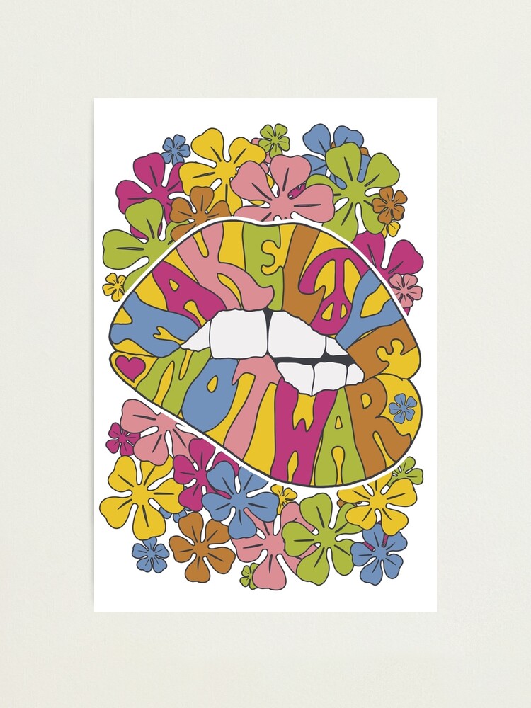 Alternate view of make love not war... Photographic Print