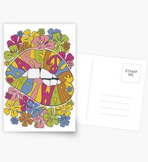 make love not war... Postcards