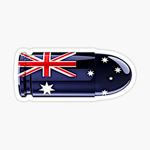 Item preview, Australian Flag Bullet designed and sold by RENAGADE4LYF.