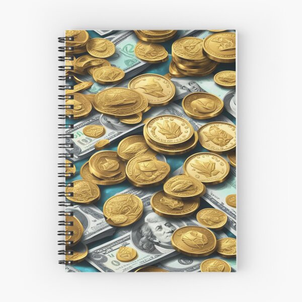 Item preview, coins and dollar bills. Let's wealth! designed and sold by BlissMarket.