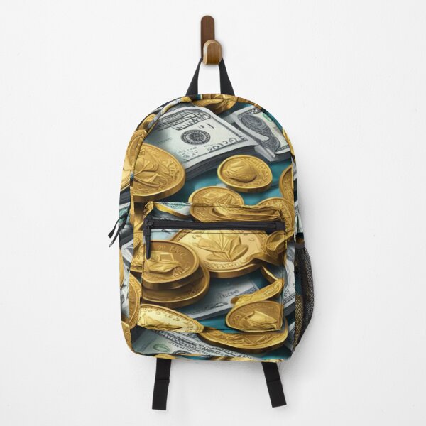 Item preview, coins and dollar bills. Let's wealth! designed and sold by BlissMarket.