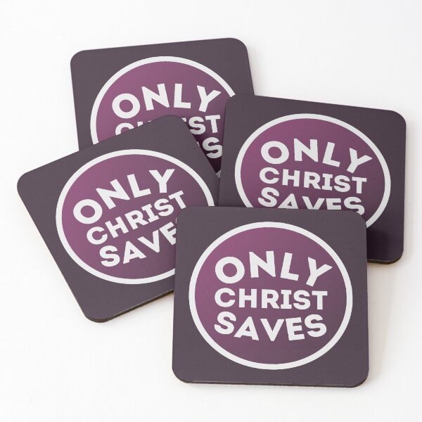 Item preview, Only Christ Saves - Christian quote designed and sold by vinxChosen.