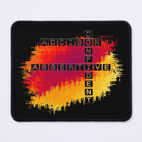 Item preview, Addison, Confident and Assertive Crossword. designed and sold by words-my-art.