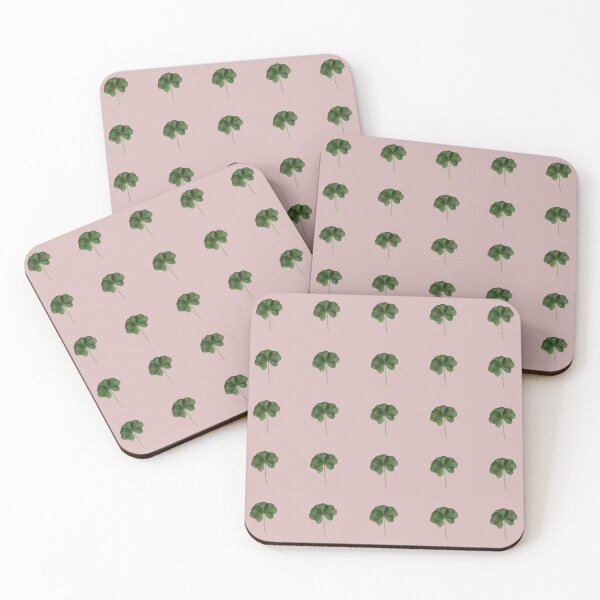 Item preview, Pink Real Five Leaf Clover Print Found in the Wild St. Patrick's Day designed and sold by kattakitty.
